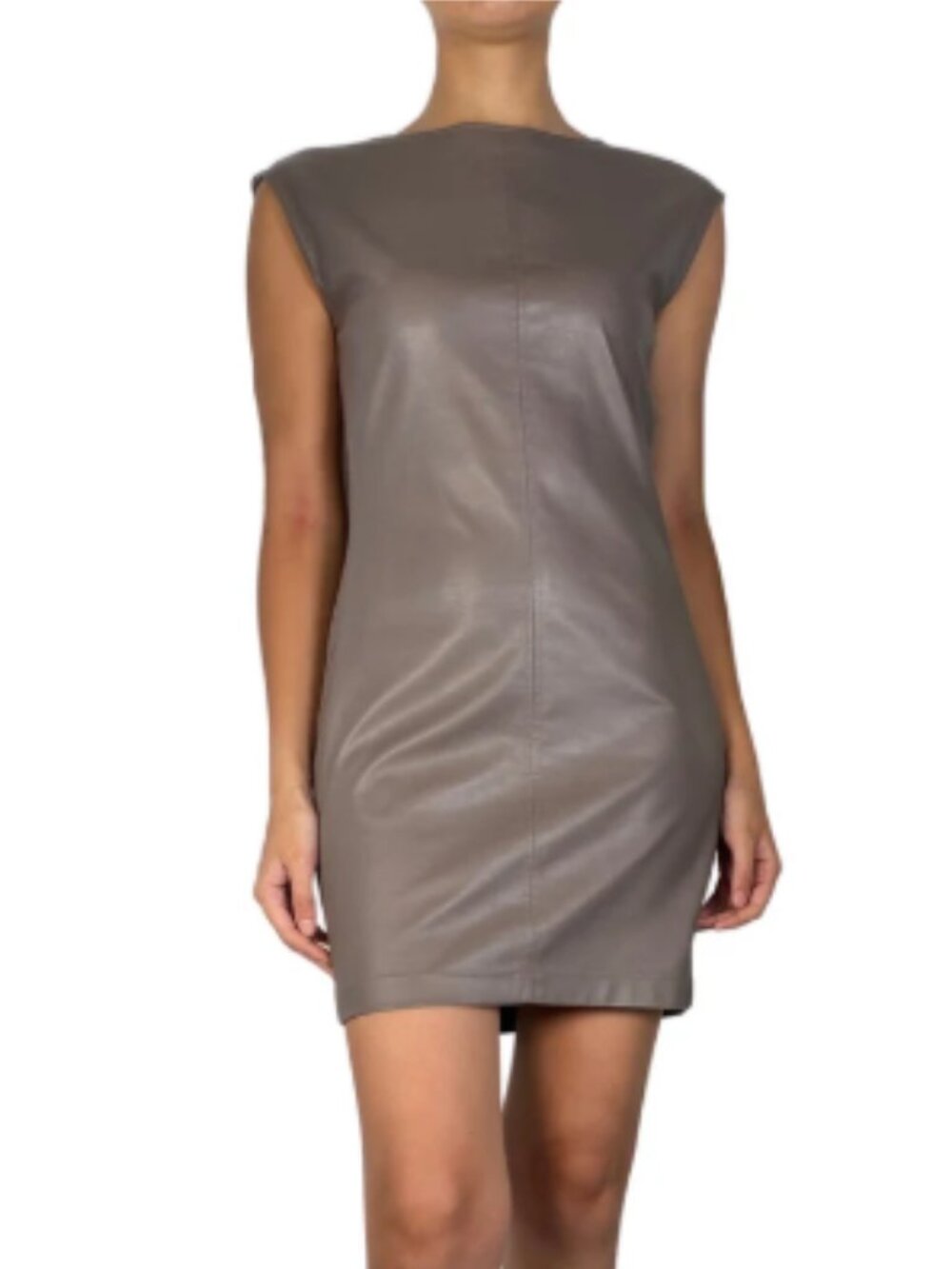 BCBGMAXAZRIA Karlee Sleevless Shift Dress - Taupe